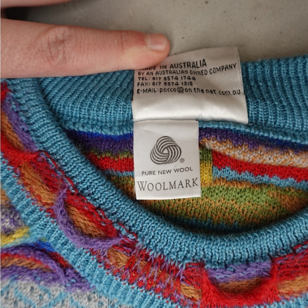 COOGI STYLE Men's Multicolor Crewneck‎ Sweater - Picture 4 of 8